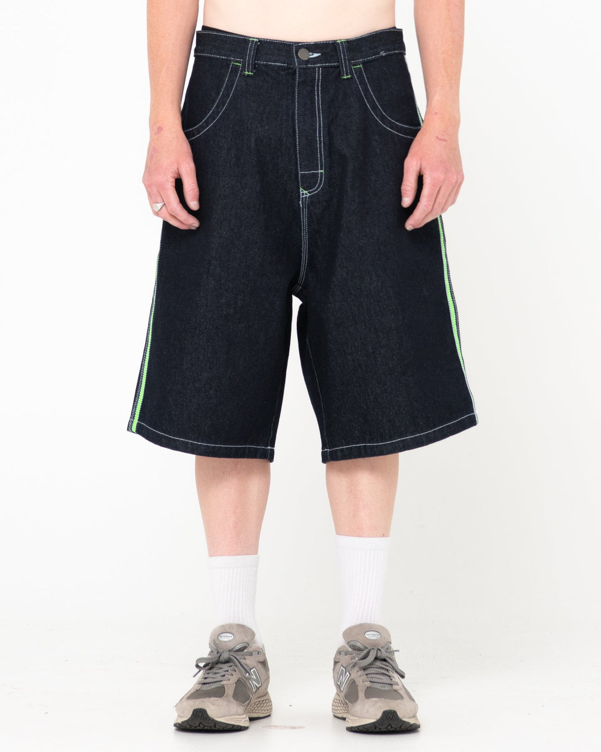 Rusty Flip Daddy Draggin Blue Green Jorts