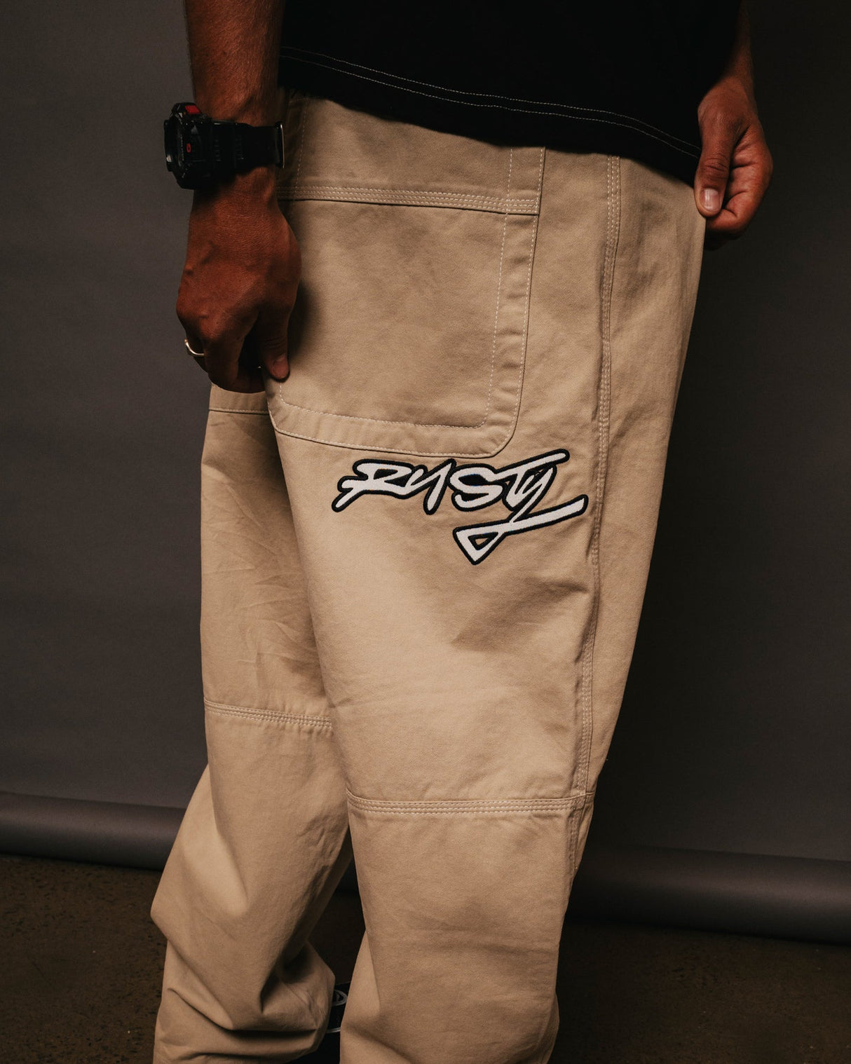 Rusty Step-Stone Baggy Abbey Stone Pants