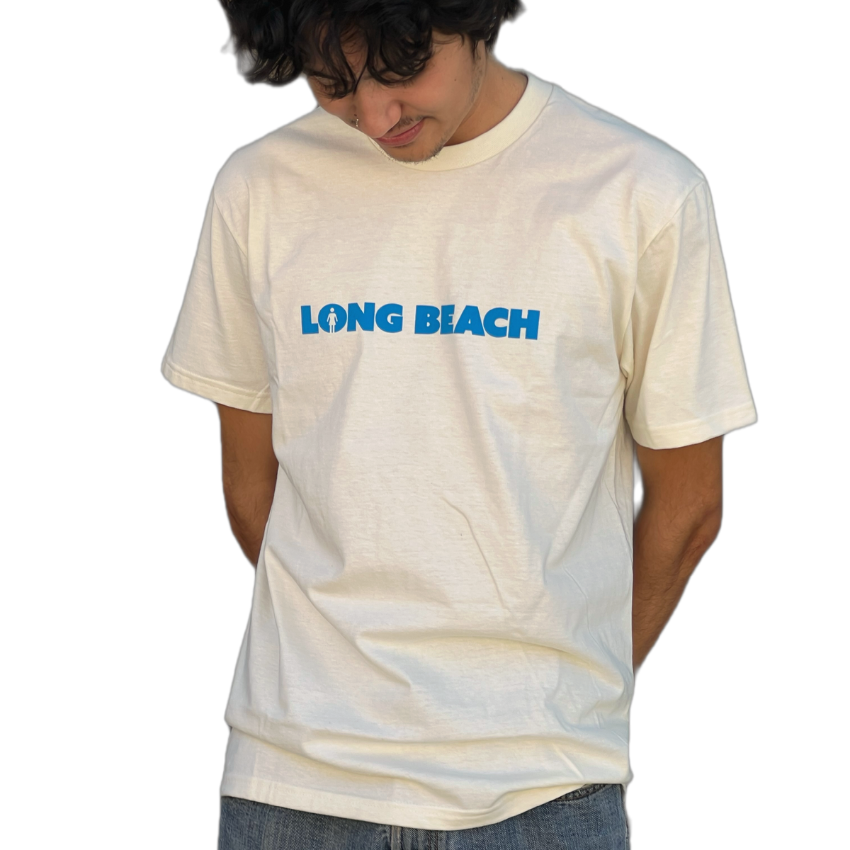 Girl x LB Skate “We OG Long Beach” Off White S/S Shirt