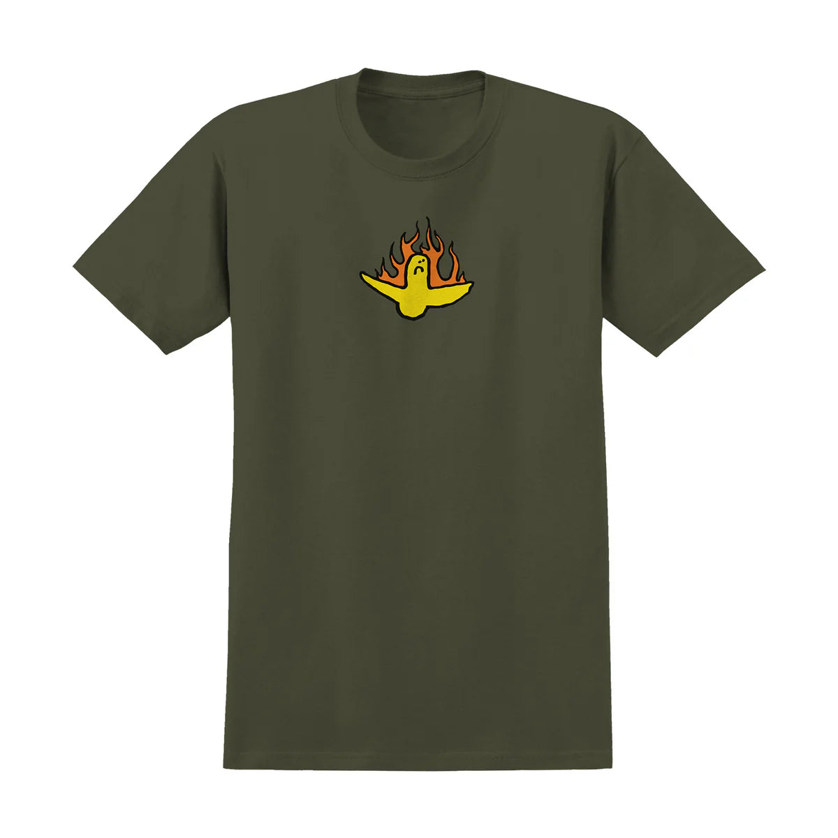 Krooked Firebird Military Green S/s Shirt