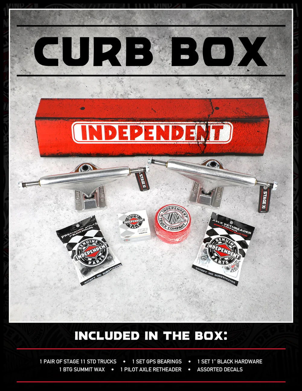 Independent Trucks & Accessories Curb Box Set