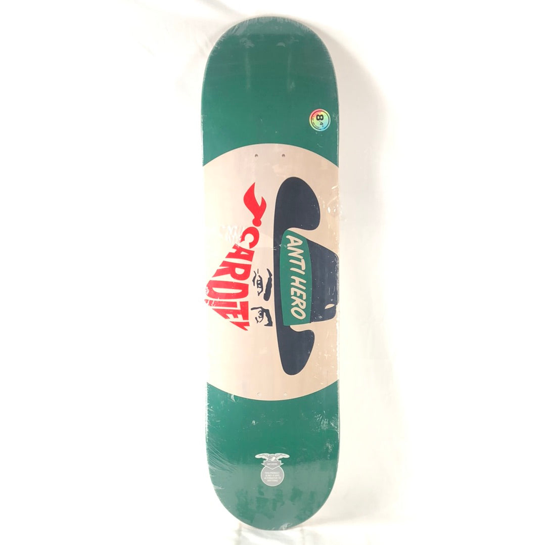 Anti Hero John Cardiel Bandito Graphic Green/Tan/Black/Red Size 8.4 Skateboard Deck