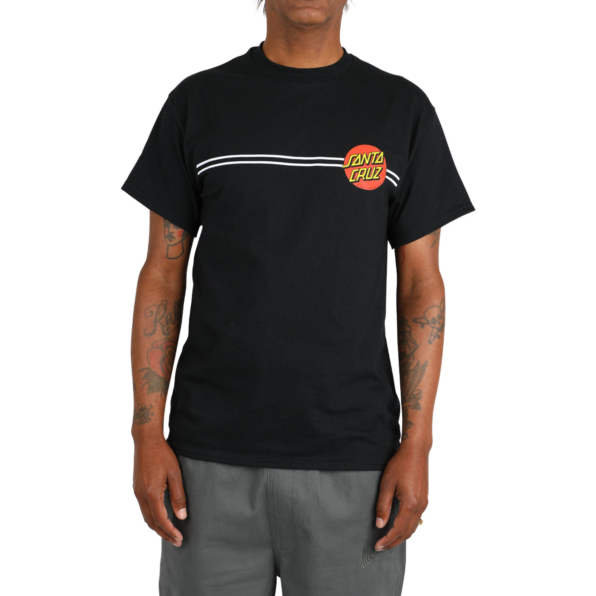 Santa Cruz Classic Dot S/s Heavyweight Shirt Black