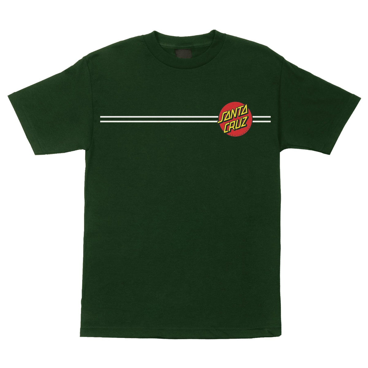 Santa Cruz Classic Dot S/s Heavyweight Shirt Forest Green