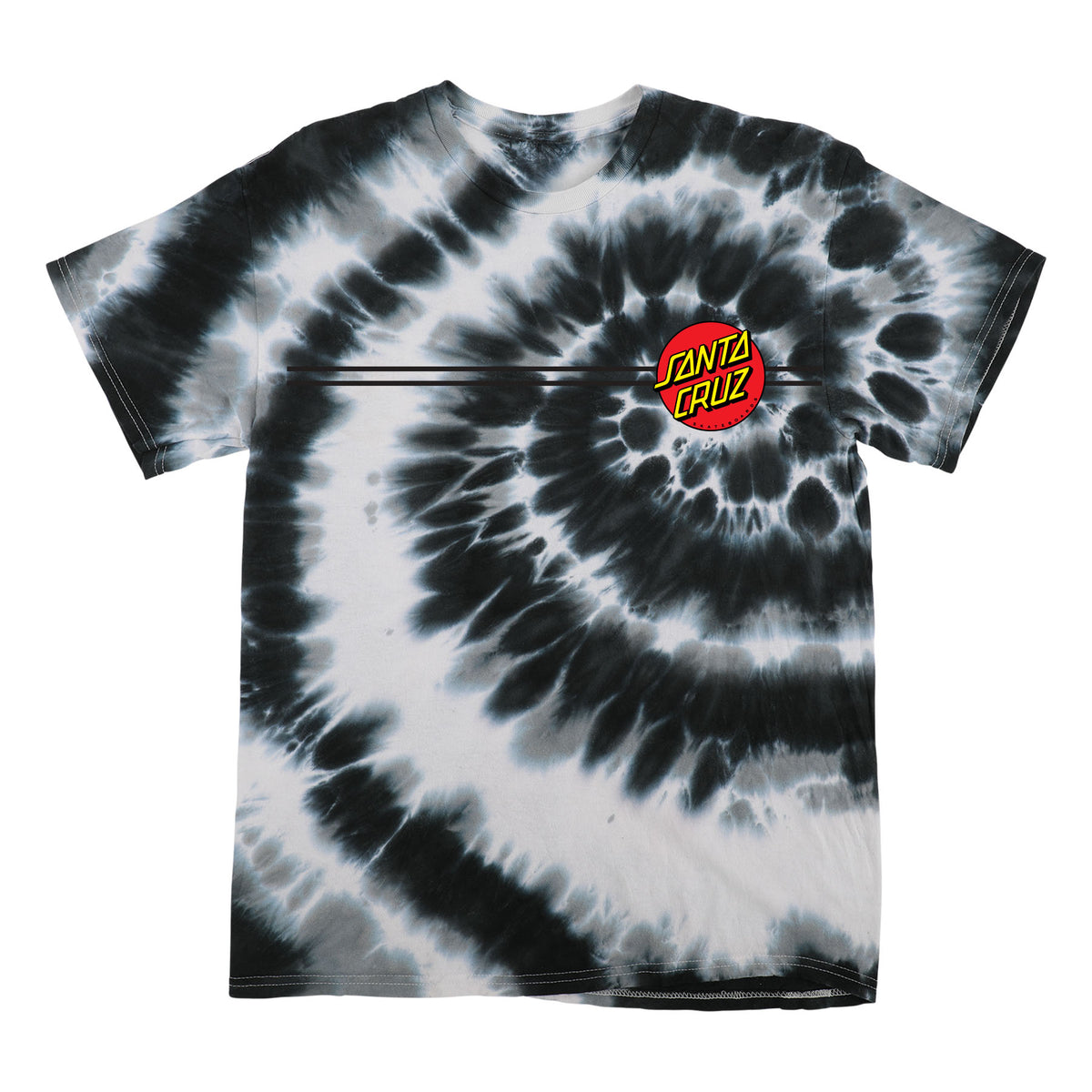 Santa Cruz Classic Dot S/s Heavyweight Shirt Swirl Black