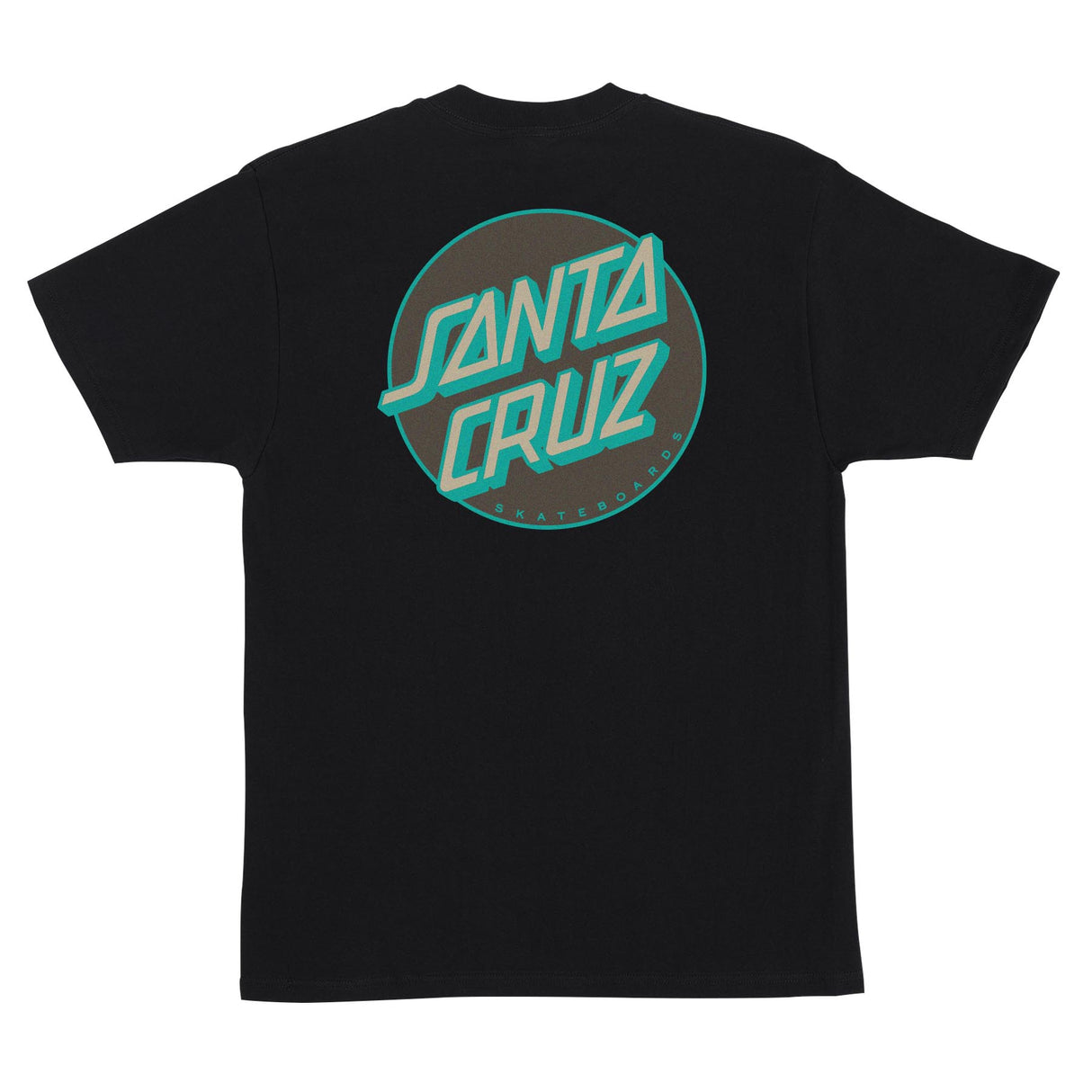 Santa Cruz Other Dot Heavyweight Black Brown Teal S/s Shirt