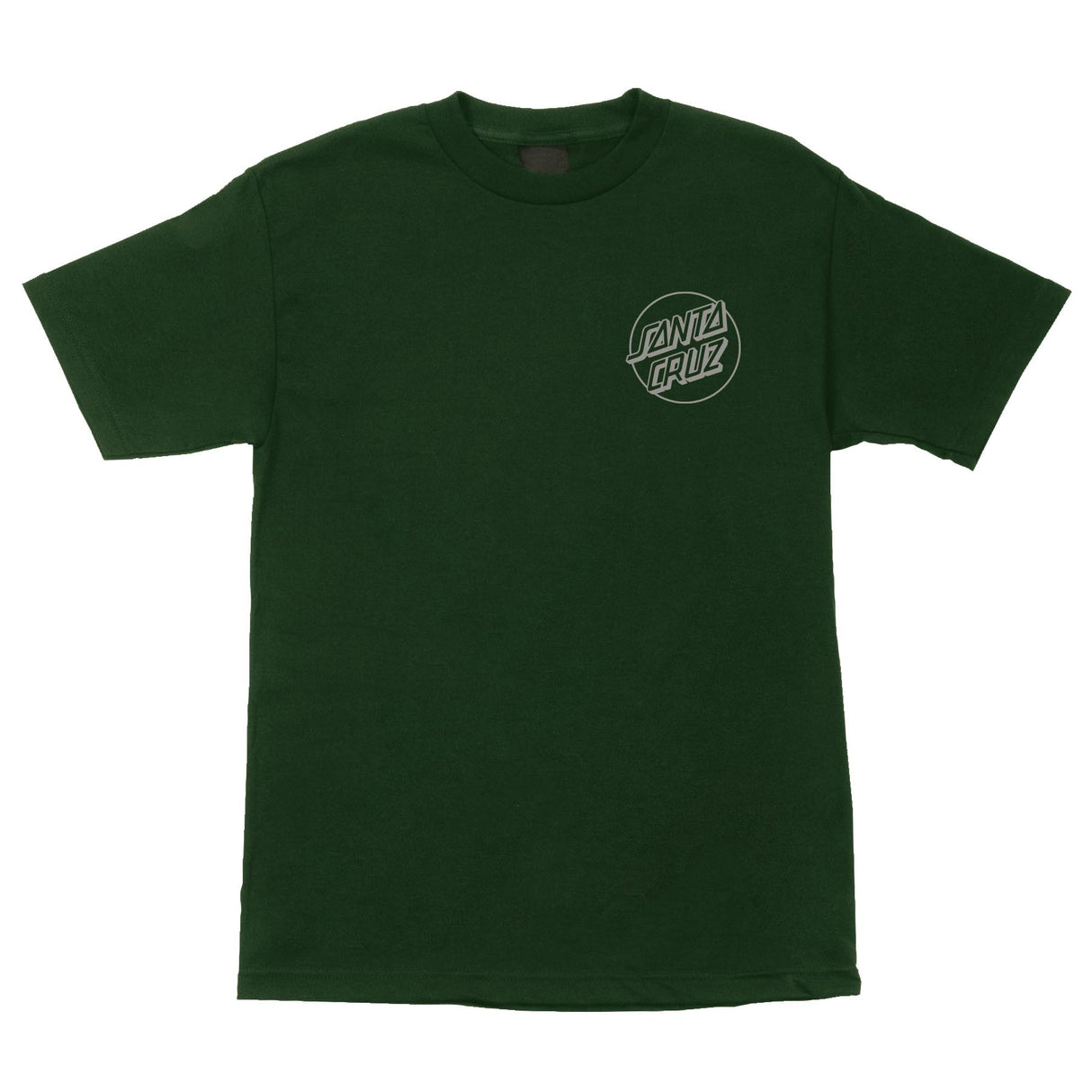 Santa Cruz Opus Dot Forest Green Grey Heavyweight S/s Shirt