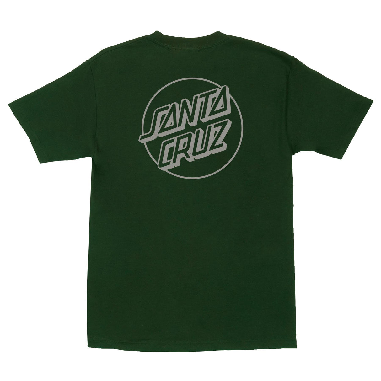 Santa Cruz Opus Dot Forest Green Grey Heavyweight S/s Shirt