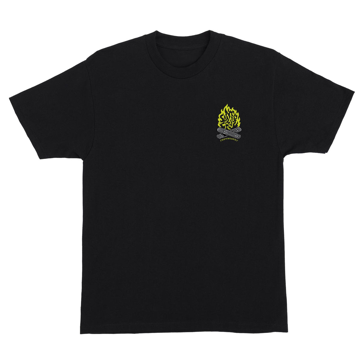 Santa Cruz Campfire Black Heavyweight S/s Shirt