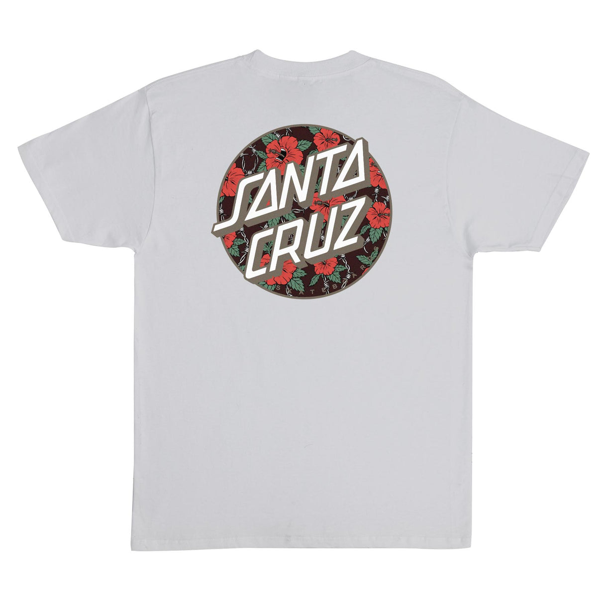 Santa Cruz Screaming Hibiscus Dot Ash Heavyweight S/s Shirt