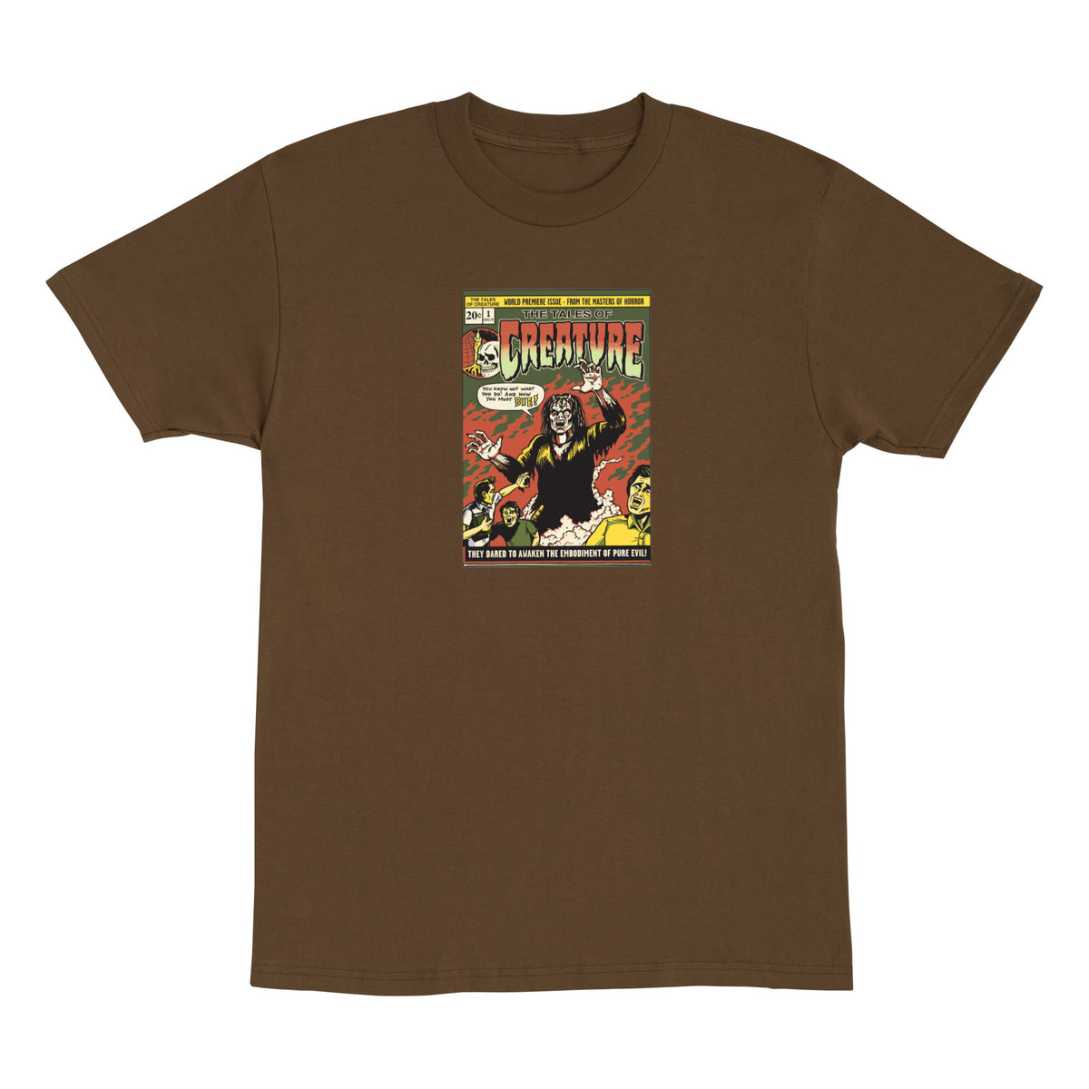 Creature Comic Book Relic S/s Heavyweight Shirt Dark Chocolate