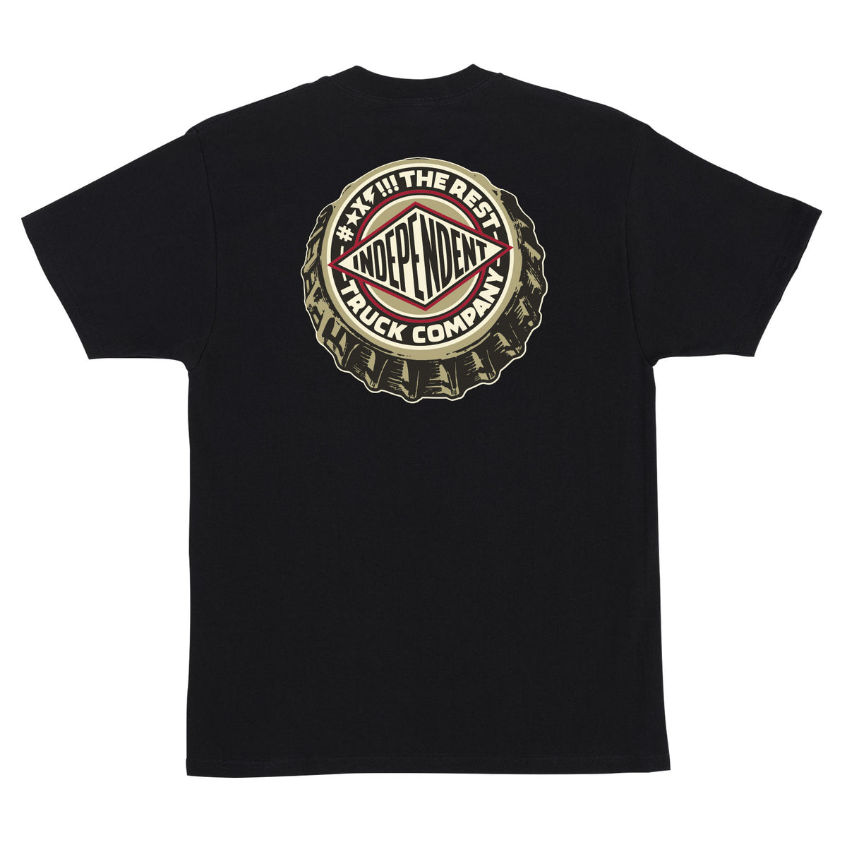 Independent FTR Cap S/s Heavyweight Shirt Black