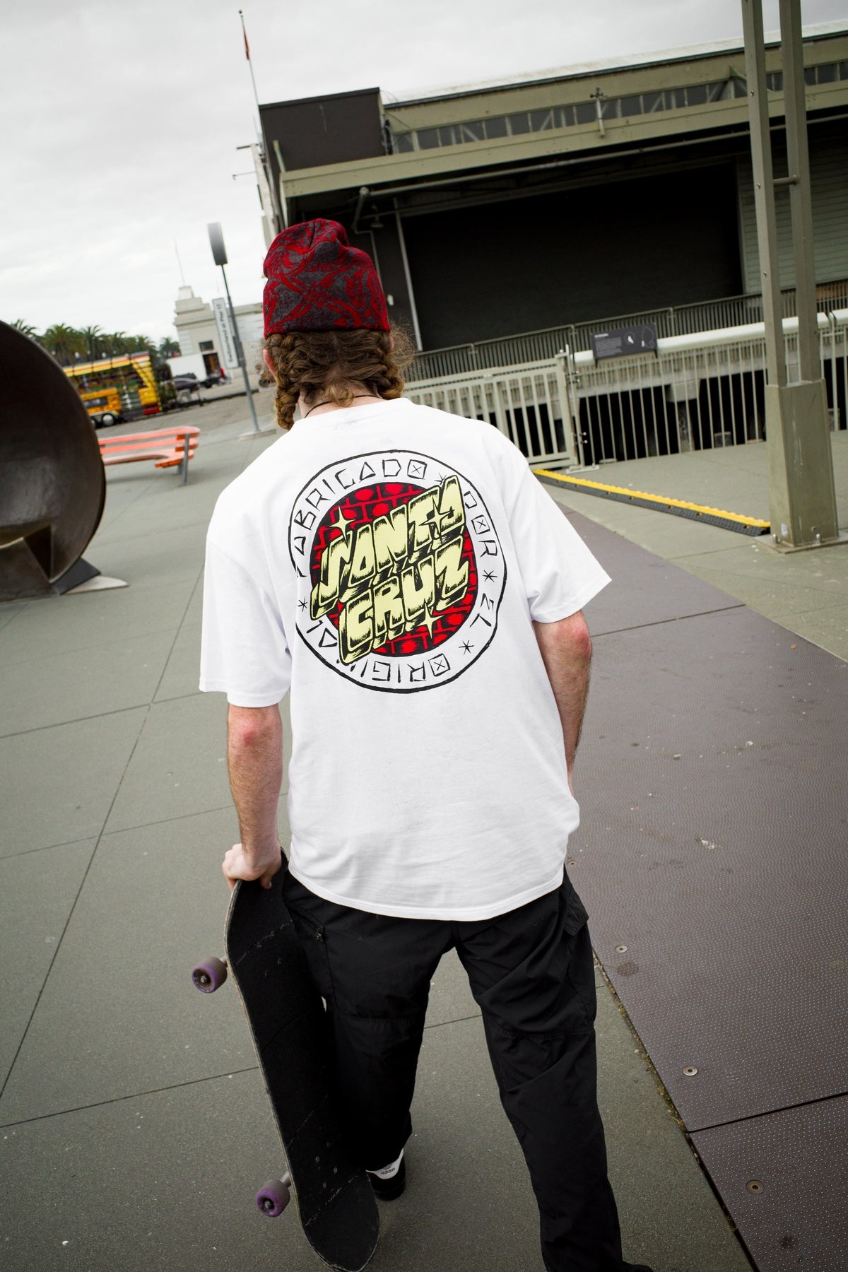 Santa Cruz Mas Loco Dot S/s Heavyweight Shirt White