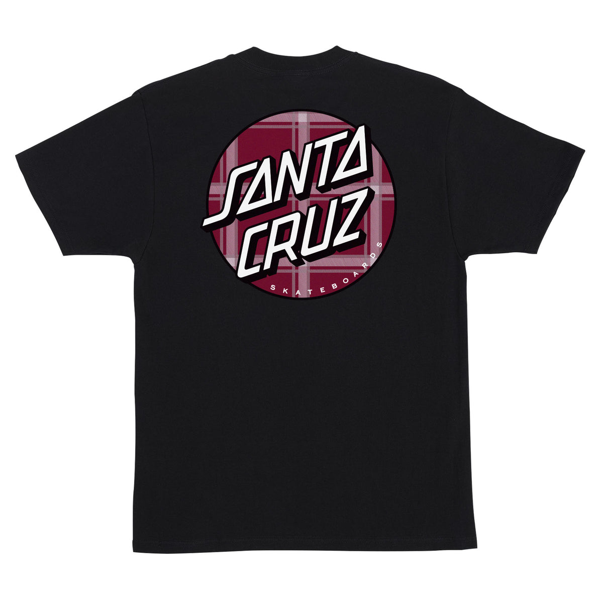 Santa Cruz Tartan Plaid Dot S/s Heavyweight Shirt Black