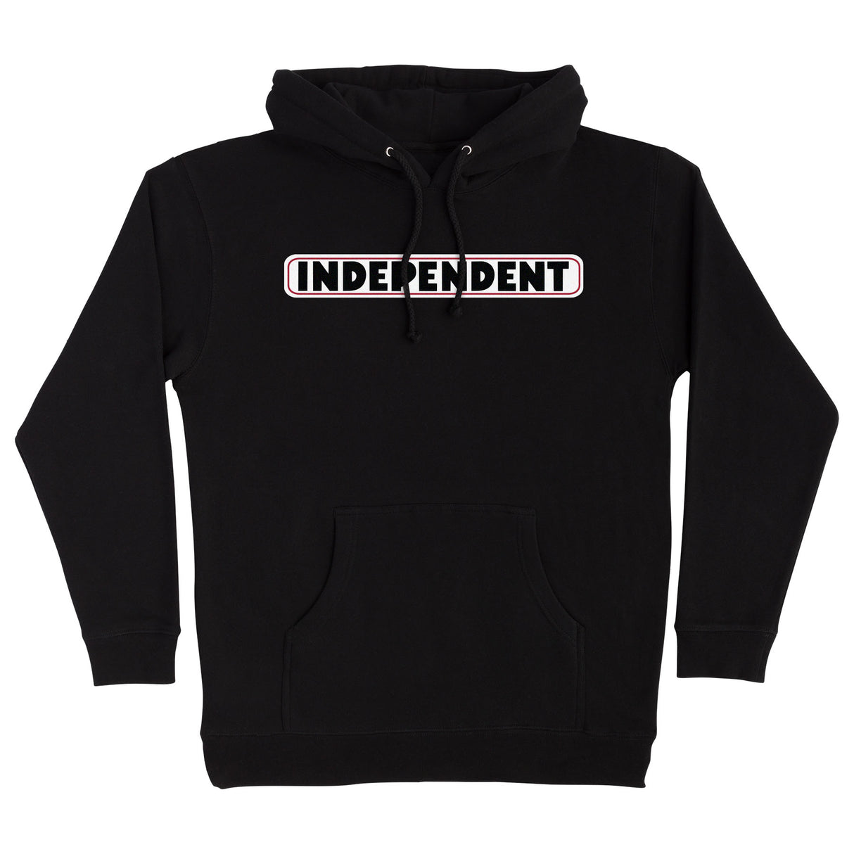 Independent Bar Logo Black Heavyweight Hooded Sweatshirt
