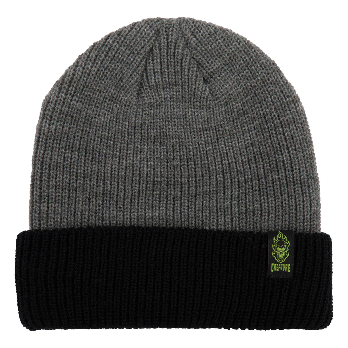 Creature Bonehead Label Black Grey Beanie