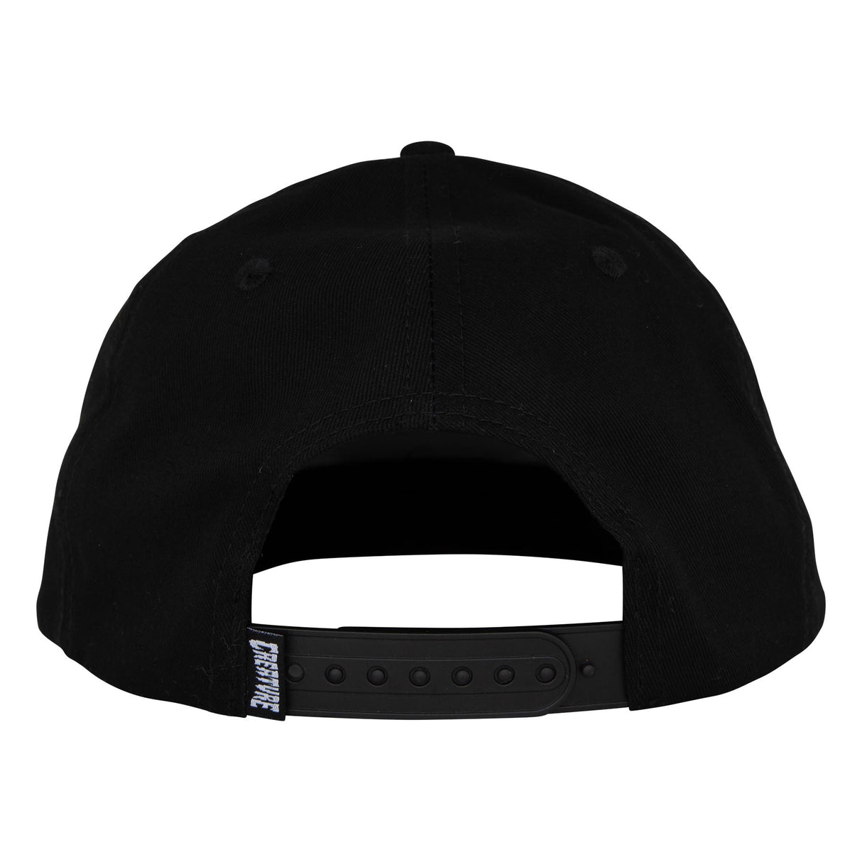 Creature Crash and Burn White/Black Snapback Hat