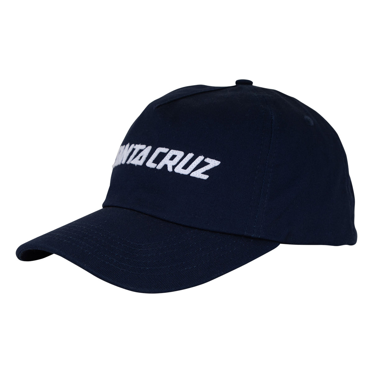 Santa Cruz Strip Felt Snapback Unstructured Hat Navy