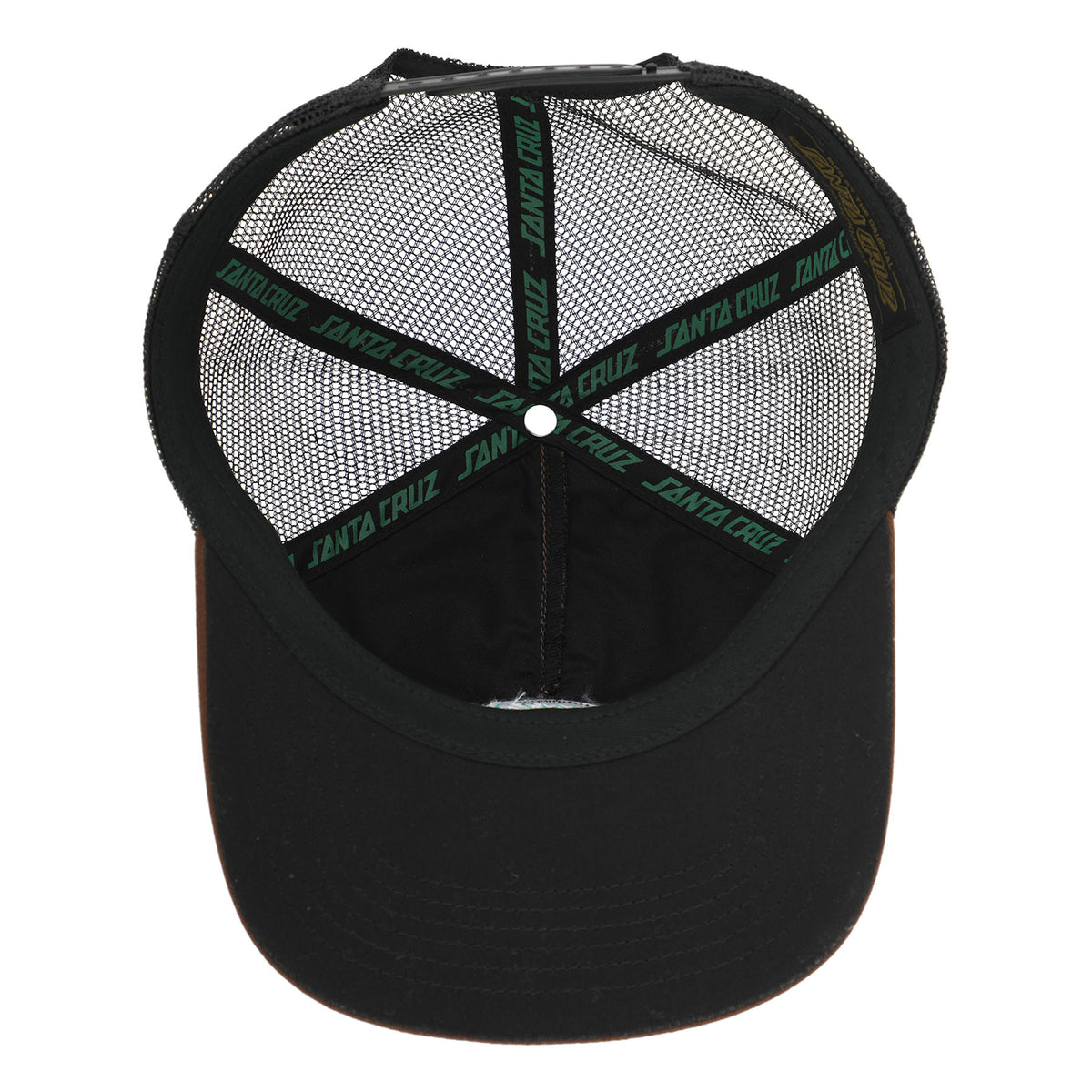 Santa Cruz Cruz Embroidered Snapback Unstructured Hat Brown/Black