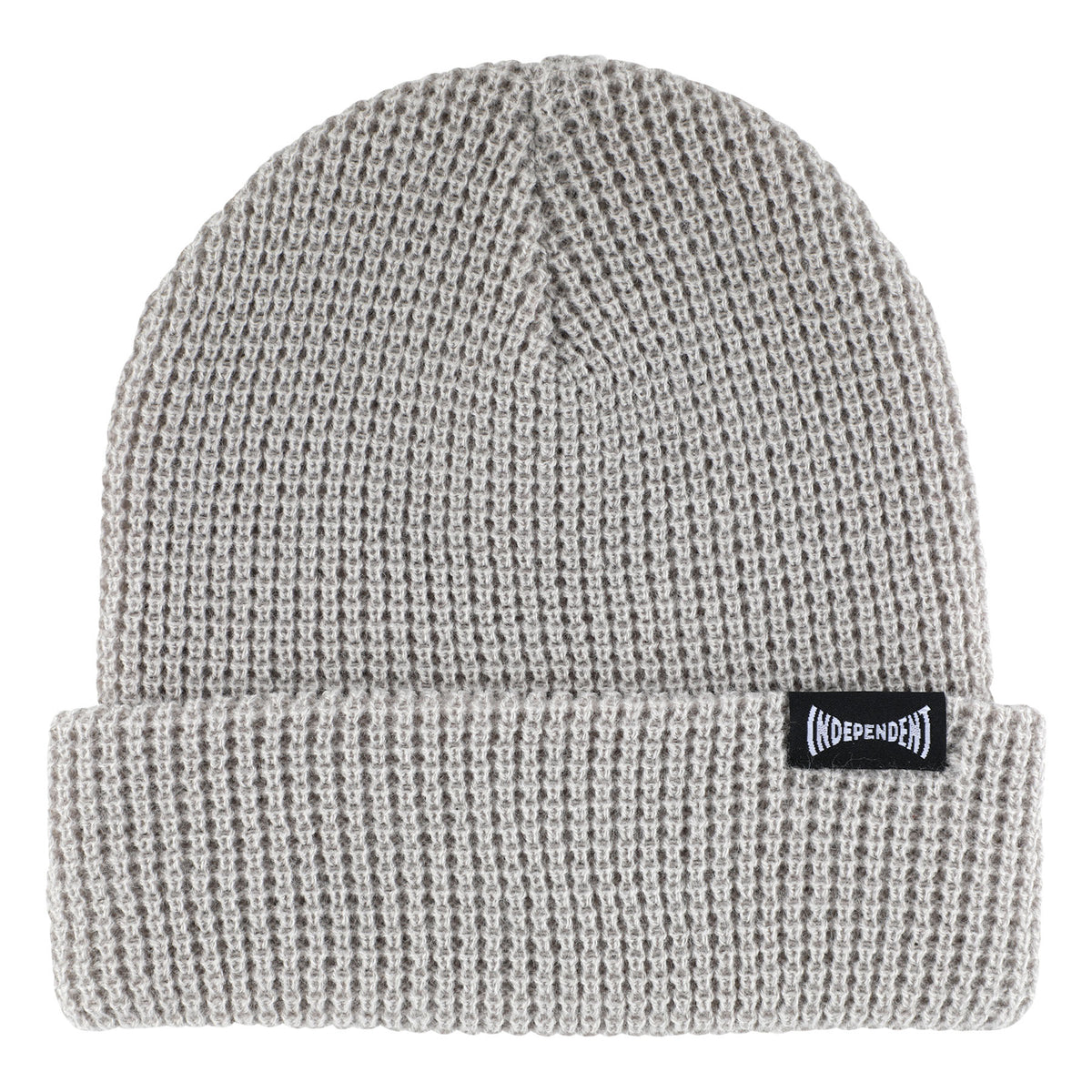 Independent Built To Grind Waffle Beanie Long Shoreman Hat Lt Grey