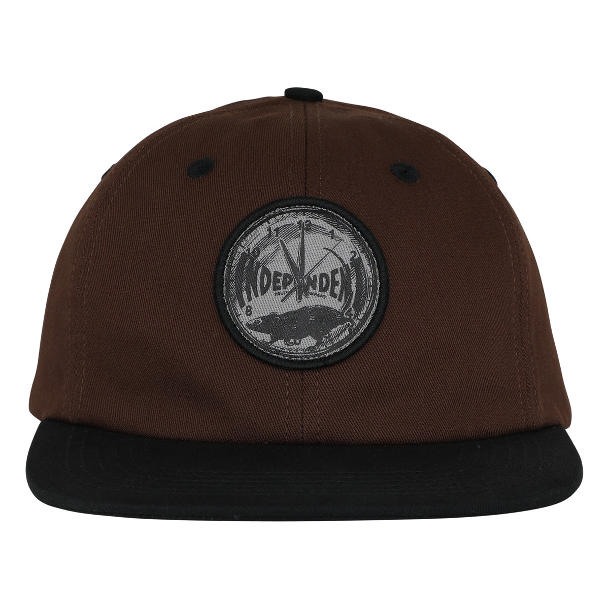 Independent Rat Race Snapback Unstructured Hat Dark Brown/Black