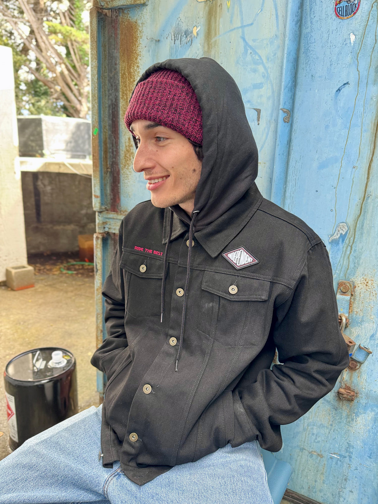 Independent Depth Summit Denim Raw Black Jacket