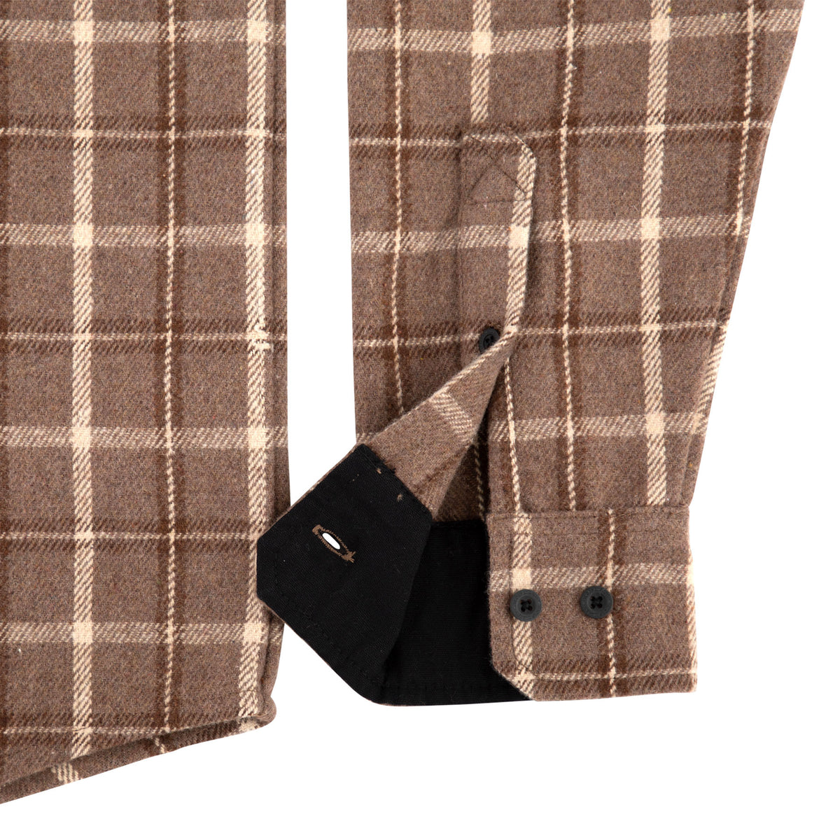 Independent Belmont L/s Flannel Top Brown/Tan
