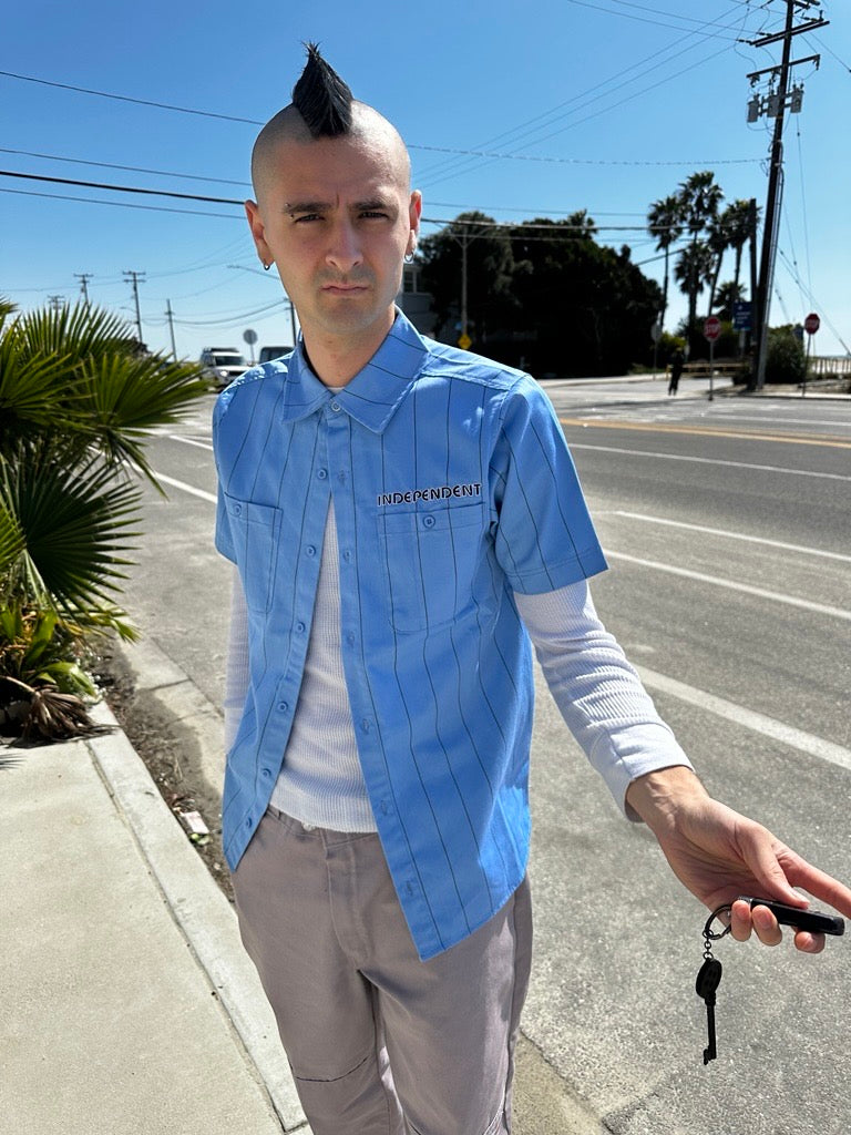 Independent Union Work Top Work Blue S/s Shirt