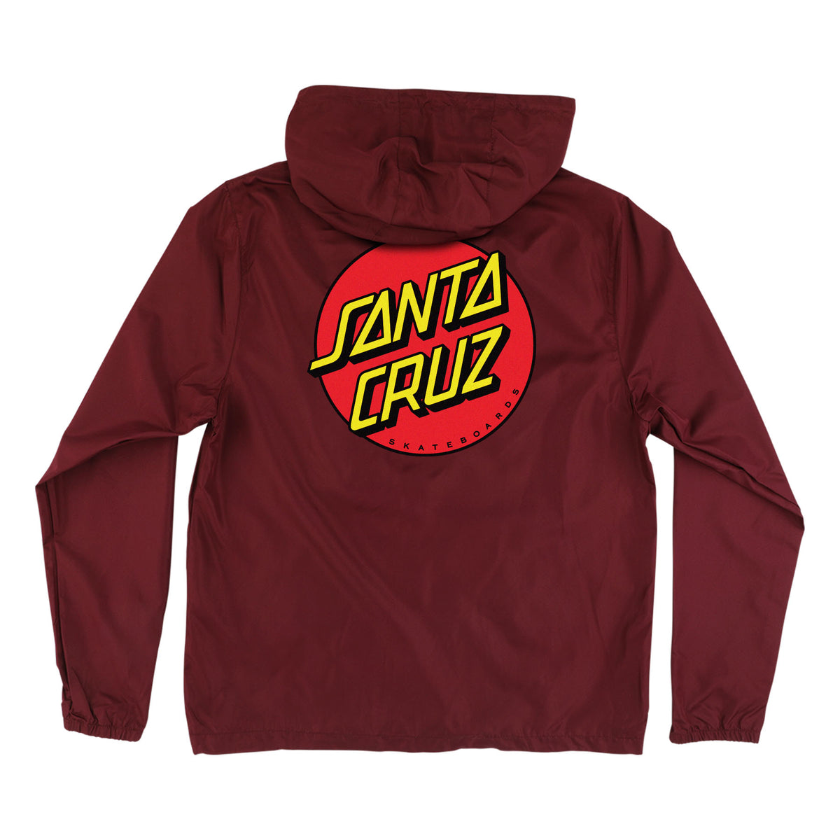 Santa Cruz Cruz Hooded Windbreaker L/s Jacket Maroon