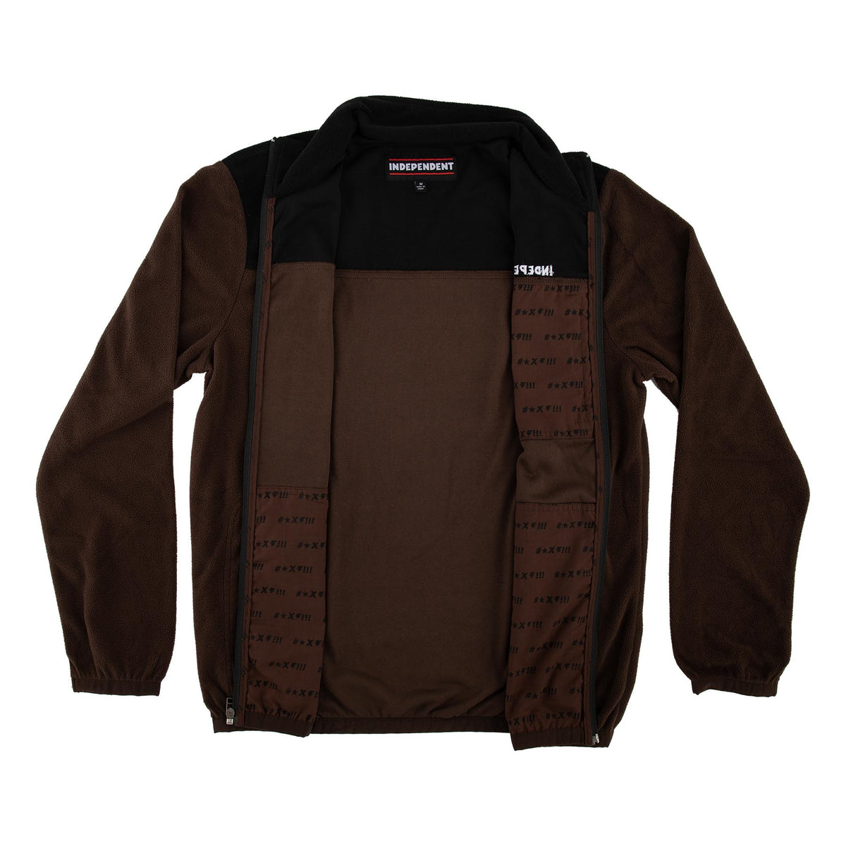 Independent BTG Fleece L/s Jacket Dark Brown/Black