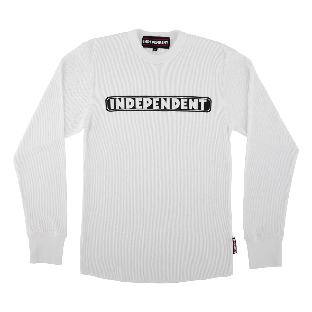 Independent Bar Logo White Thermal L/s Shirt