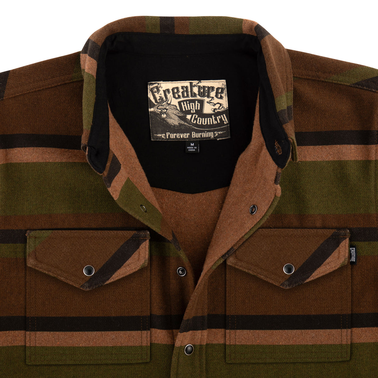 Creature Horizon Hunter Green L/s Flannel Shirt