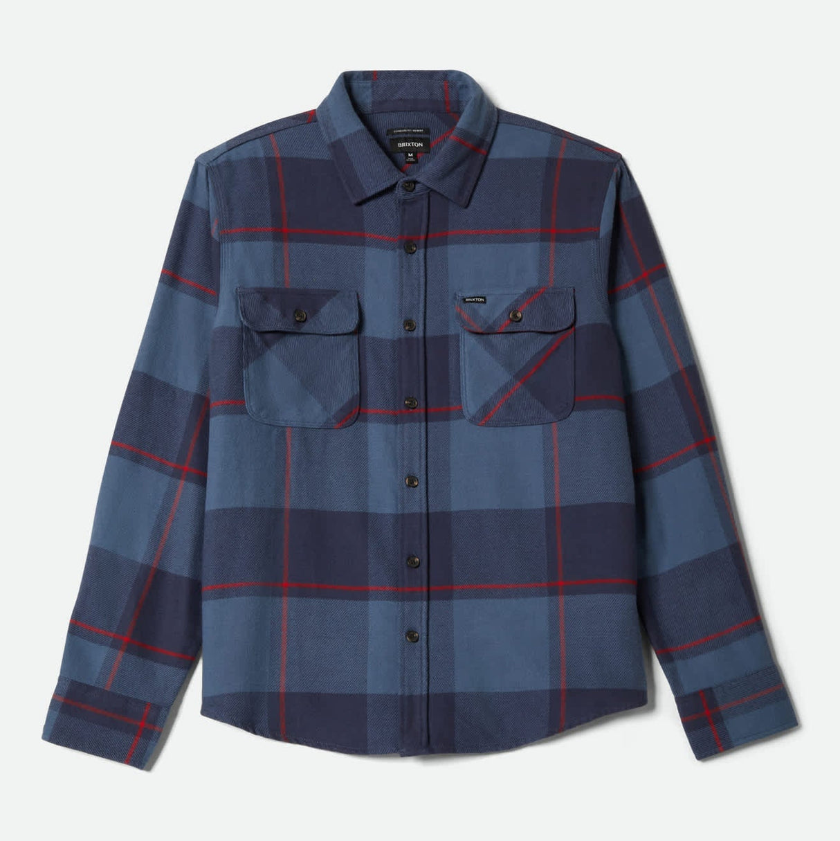 Brixton Bowery Bering Sea Mood Indigo Adrenaline Rush L/s Flannel Shirt