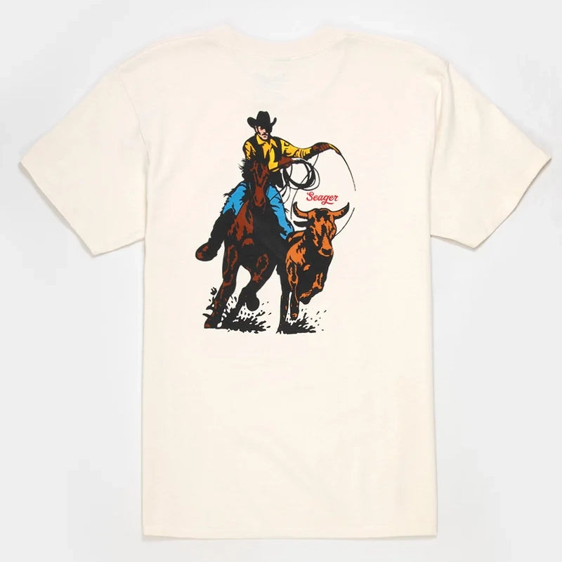 Seager Rodeo Vintage White Tee S/s Shirt