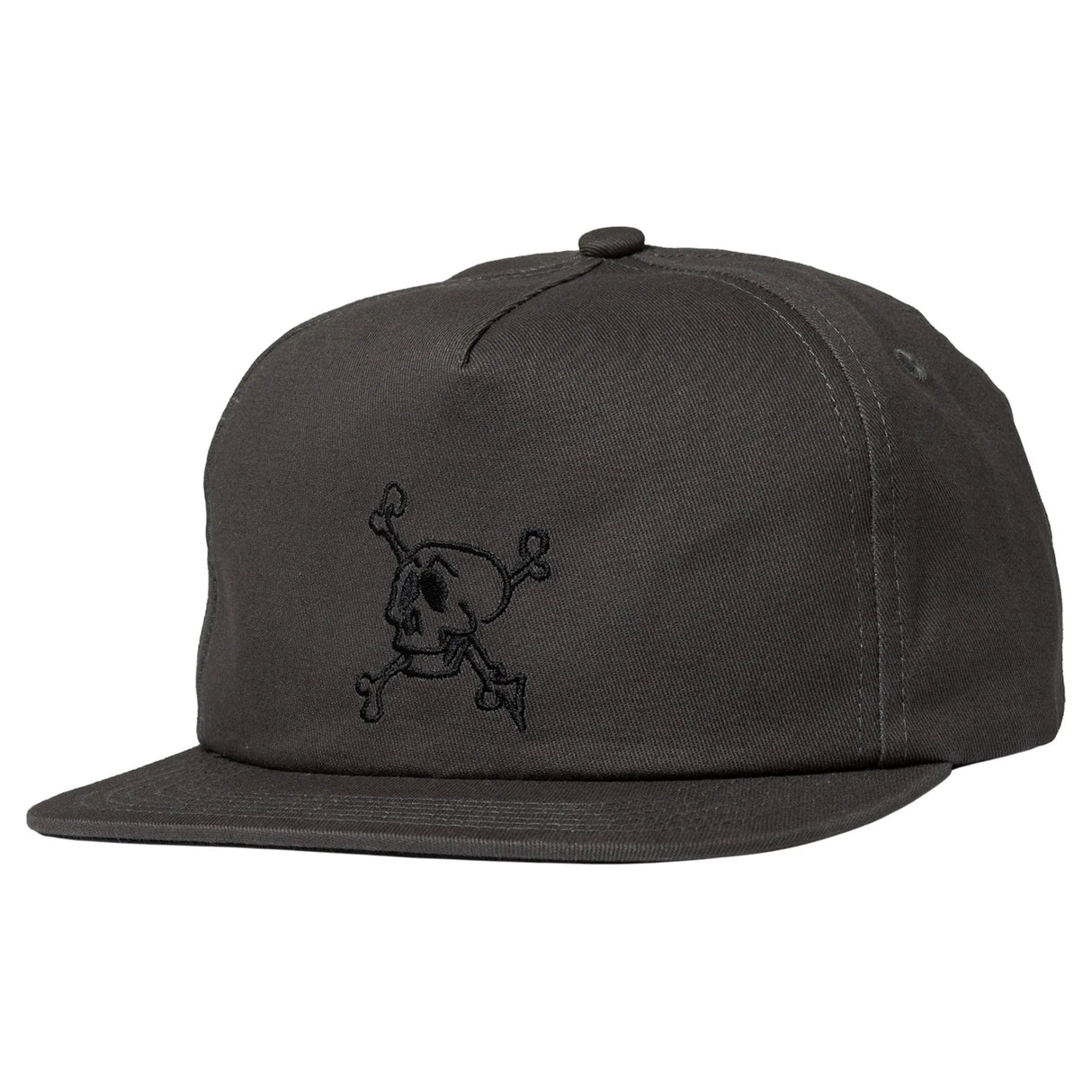 Krooked Style Charcoal Black Snapback Hat
