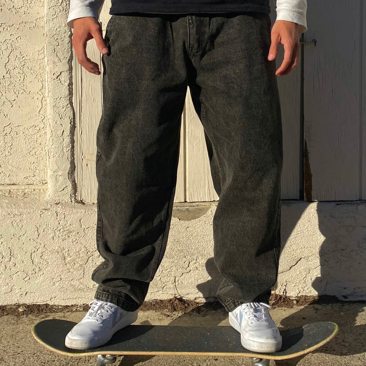 April Dove Washed Black Denim Jeans