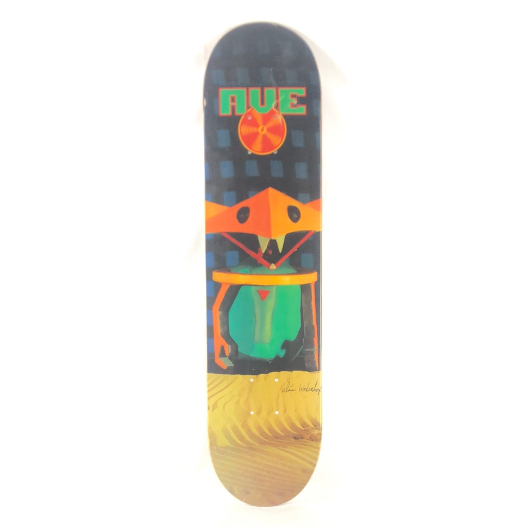 Alien Workshop Anthony Van Engelen "AVE" Sandman Mache Painting Tan/Black/Blue/Orange/Multi Color Size 7.5" Skateboard Deck