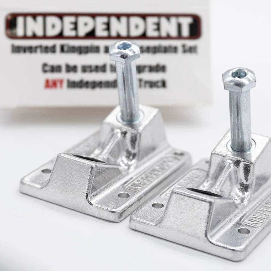 Independent Inverted Kingpin Raw Silver Baseplate Set