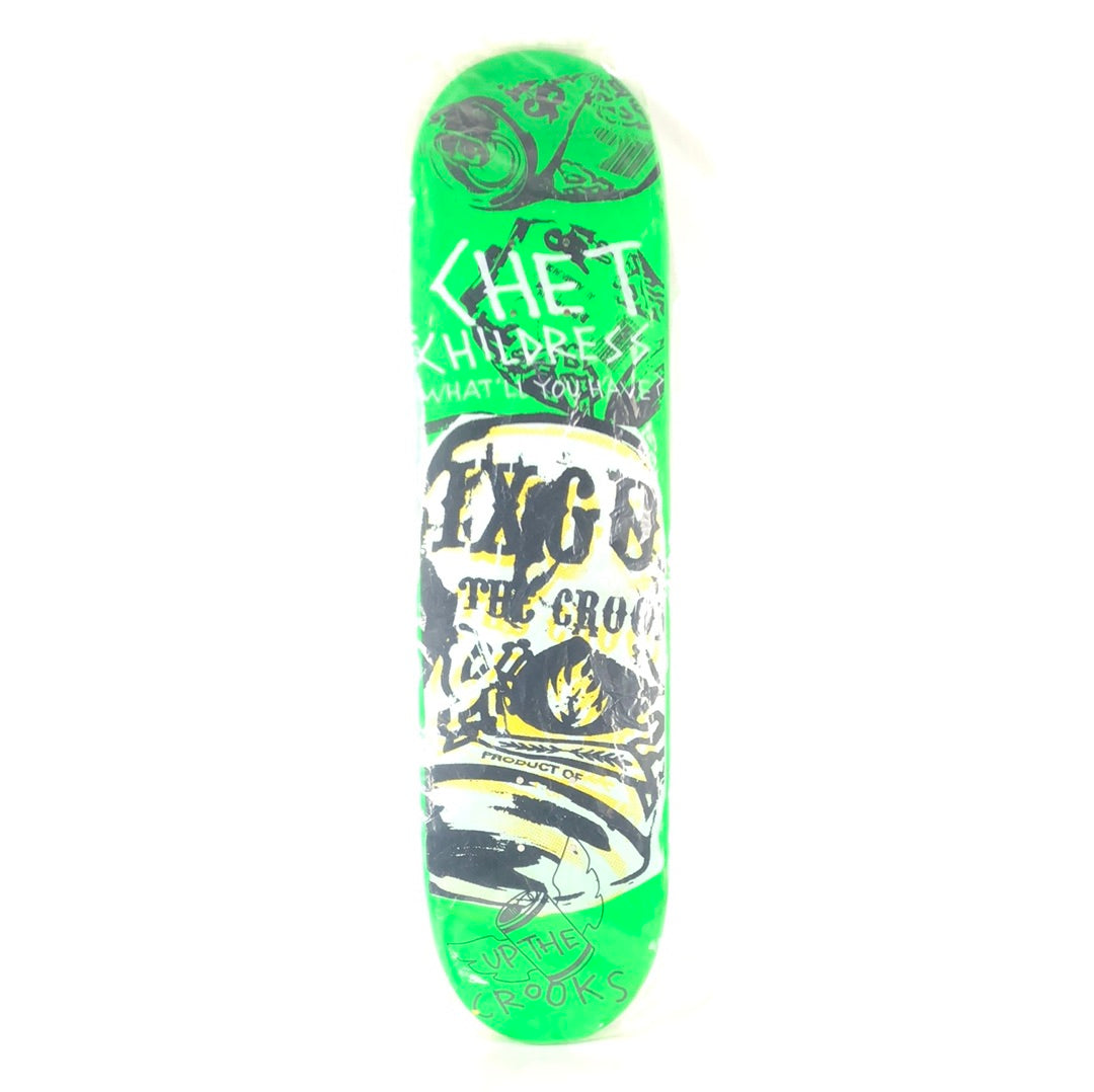 Black Label Chet Childress "What'll You Have" Graphic Green Black White Size 7.78" Skateboard Deck