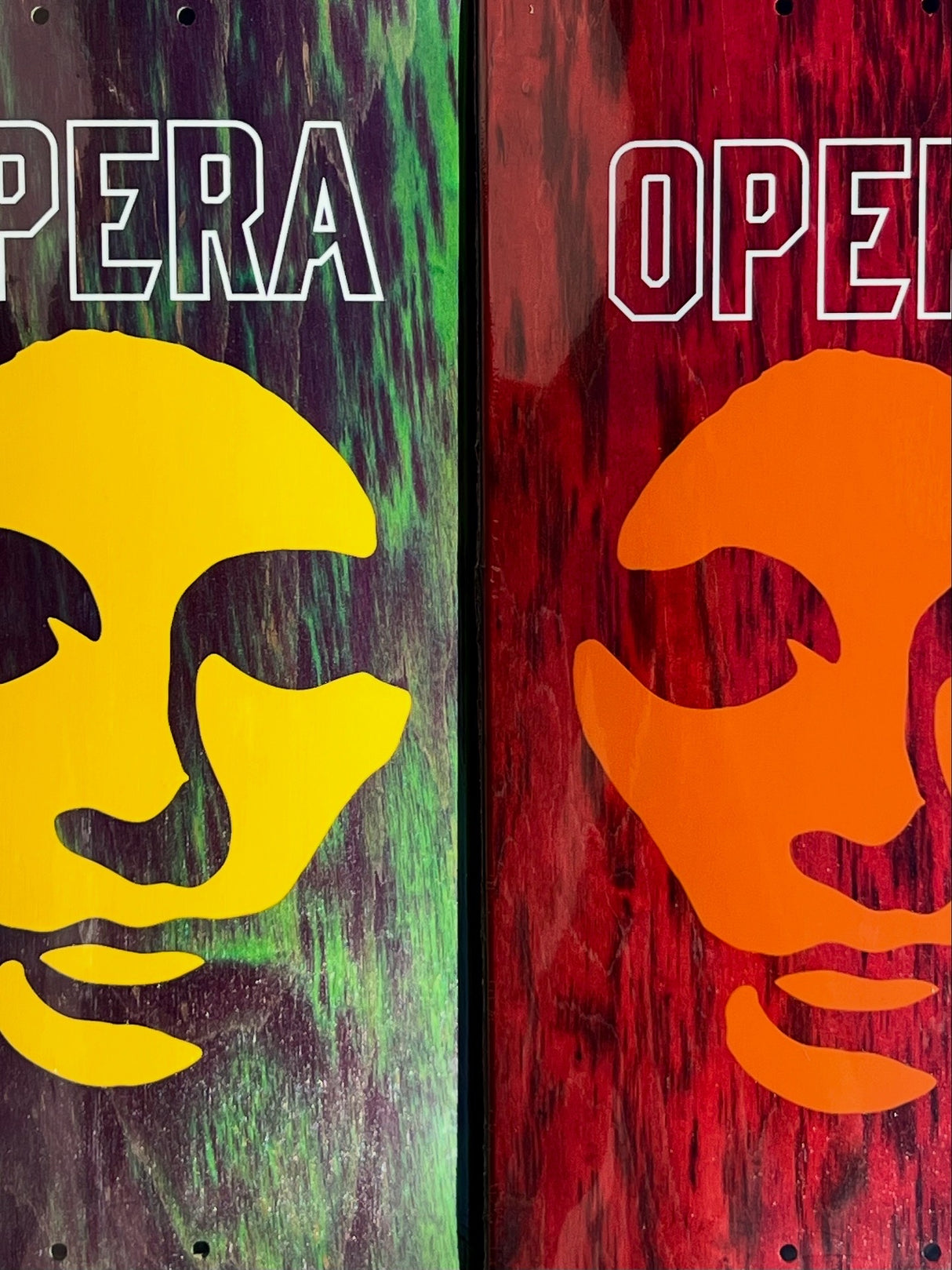 Opera Die Cut Mask EX7 8.5" Symmetrical Skateboard Deck