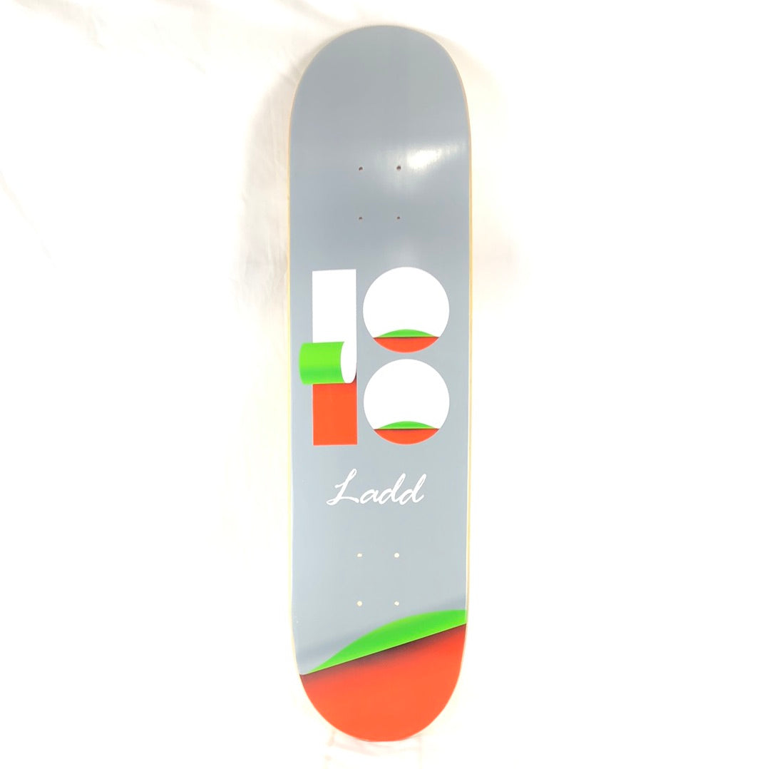Plan B PJ Ladd Peeling Plan B Logo Grey/Orange/Green Size 8.0 Skateboard Deck