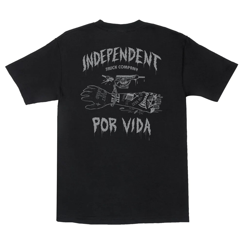 Independent Trucks Por Vida Black Heavyweight S/s Shirt