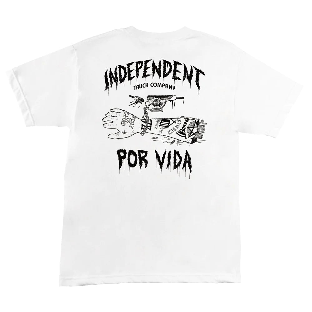 Independent Trucks Por Vida White Heavyweight S/s Shirt
