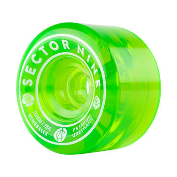 Sector Nine Nineballs Green 70mm 78a Cruiser Skateboard Wheels
