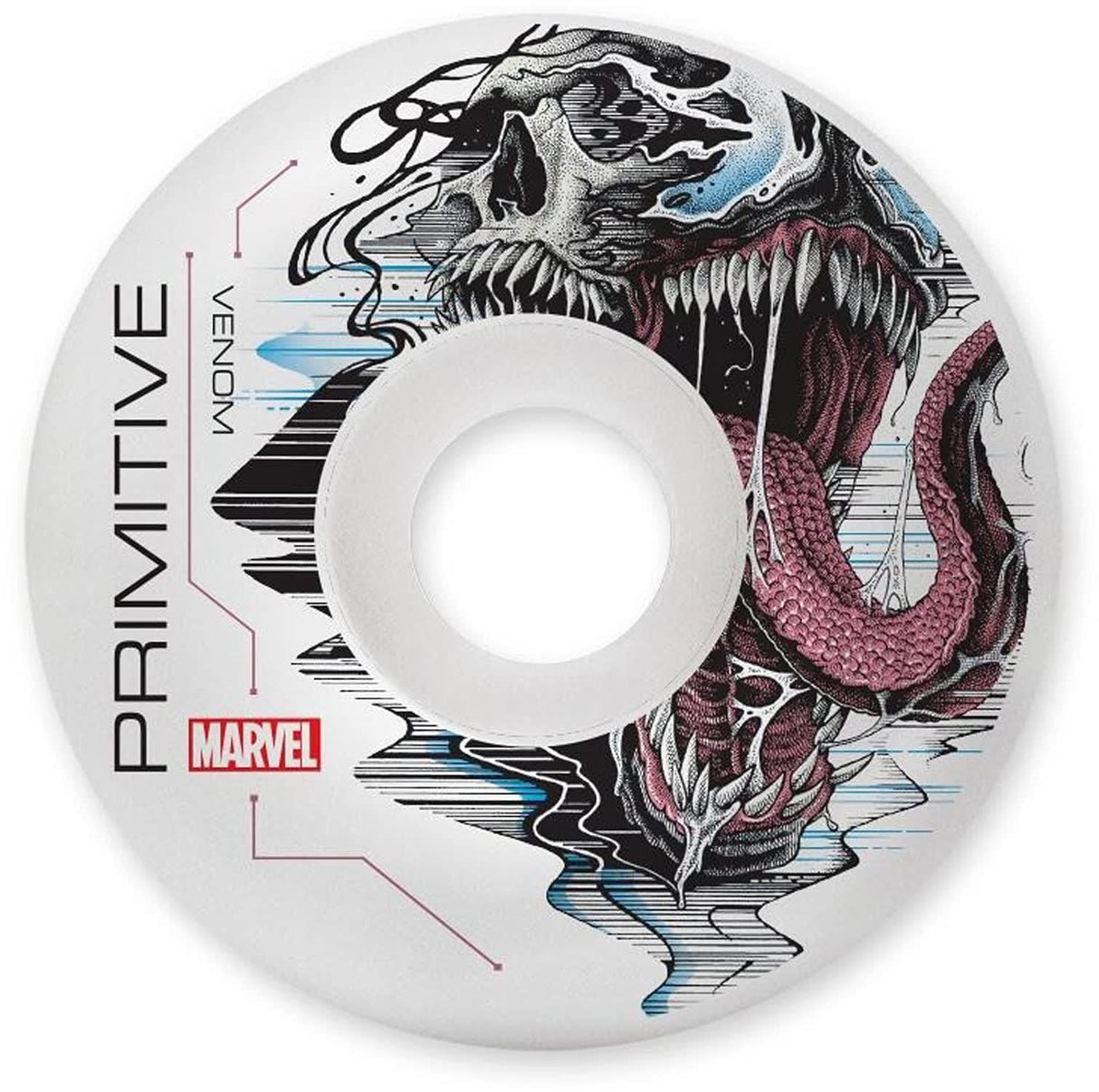 Primitive x Marvel Venom White 52mm Skateboard Wheels