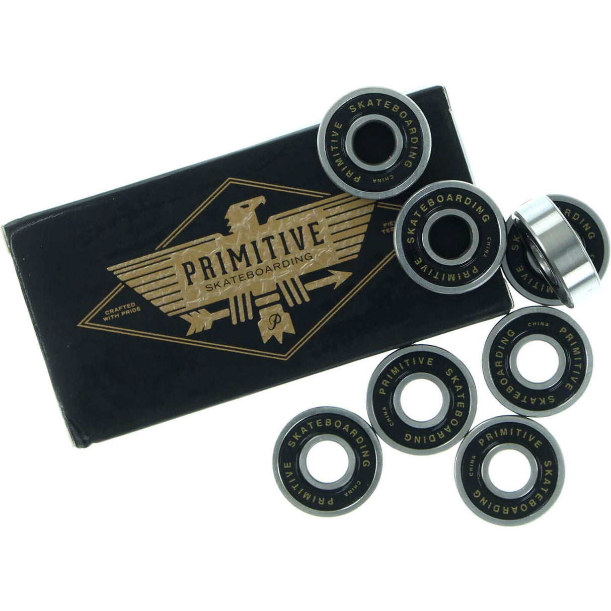 Primitive Black Gold Box Skateboard Bearings