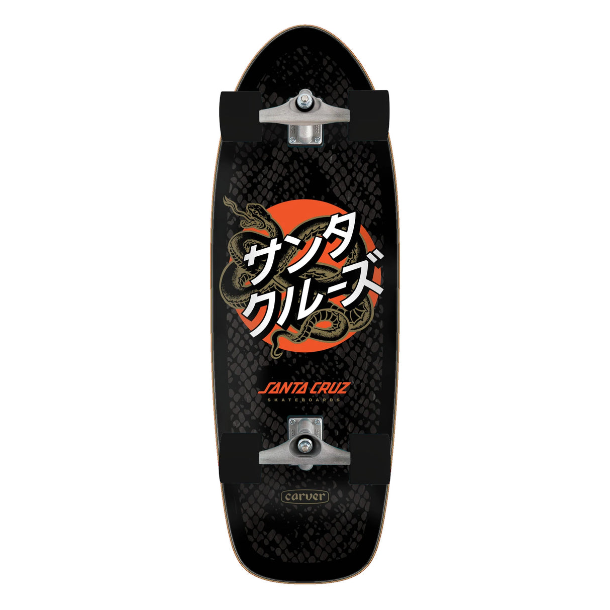 Santa Cruz x Carver Japanese Snake Dot Pig 10.54" x 31.45" Surfskate Complete