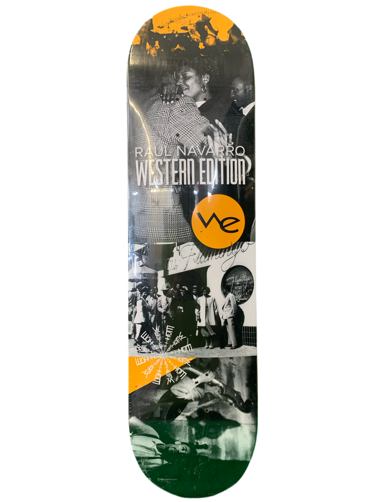 Western Edition Raul Navarro Black and White Pictures Black 7.75" Skateboard Deck