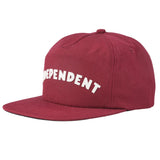 Independent Brigade Unstructured Cardinal Strapback Hat