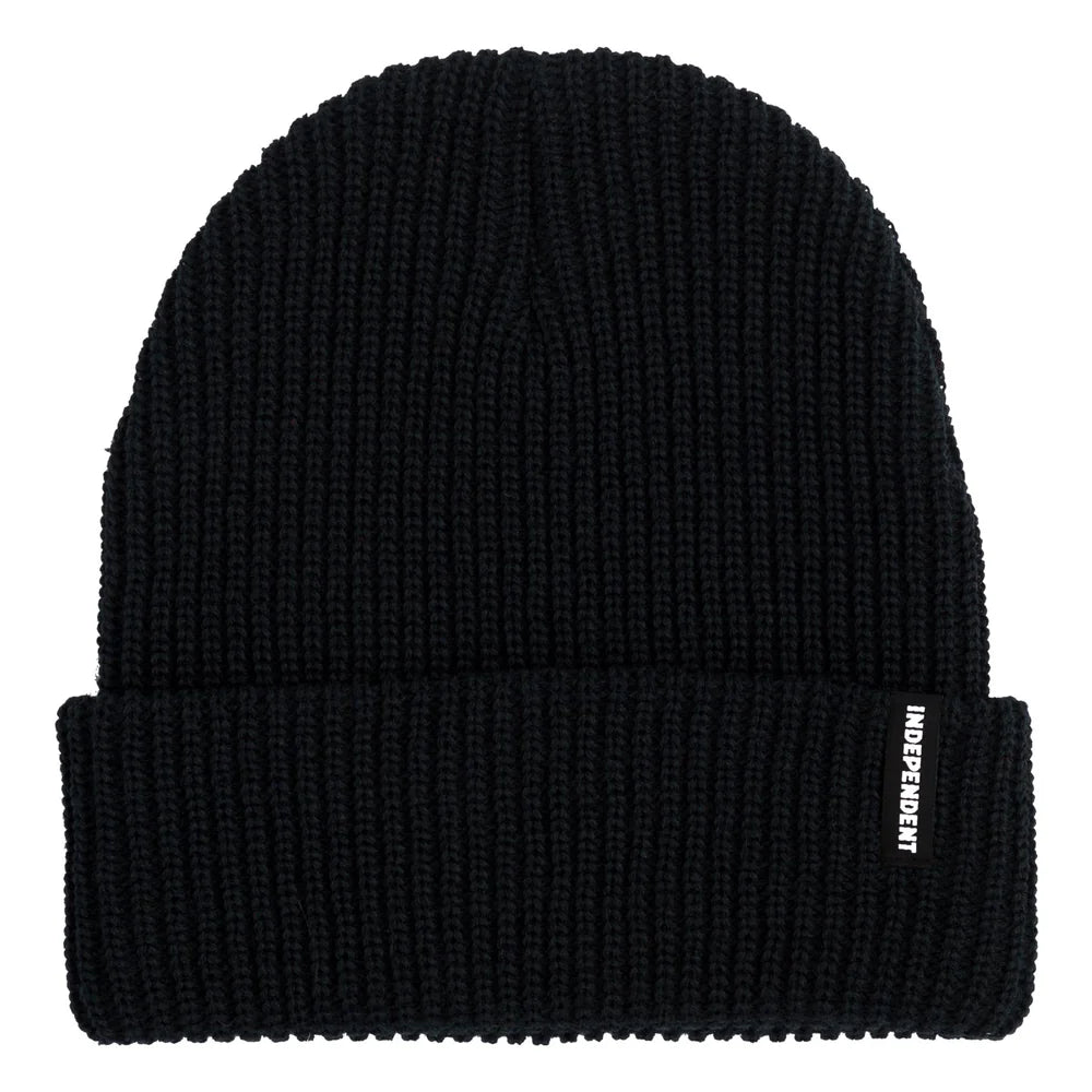 Independent Baseline Long Shoreman Black Beanie